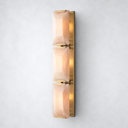 Hakro Calcite Triple Sconce