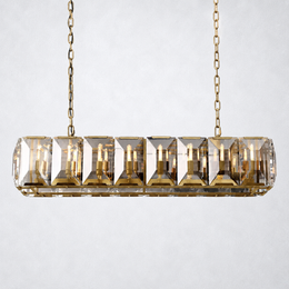 Hakro Crystal Rectangular Chandelier 55“