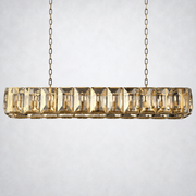 Hakro Crystal Rectangular Chandelier 74“
