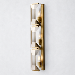 Hakro Crystal Triple Wall Sconce