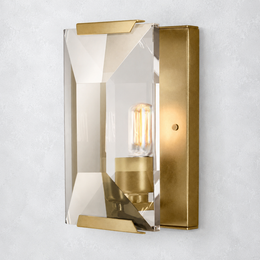 Hakro Multicurve Crystal Wall Sconce