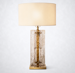 Kattica Smoke Glass Table Lamp
