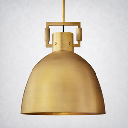 Mchary Brass Cloche Pendant  10″ 14″ 18″