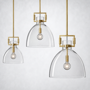 Mchary Glass Cloche Pendant  10″ 14″ 18″