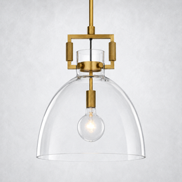 Mchary Glass Cloche Pendant  10″ 14″ 18″