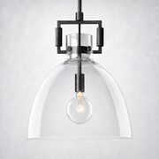 Mchary Glass Cloche Pendant  10″ 14″ 18″
