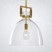 Mchary Glass Cloche Pendant  10″ 14″ 18″