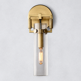Mchary Glass Cylinder Wall Sconce 9''