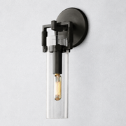 Mchary Glass Cylinder Wall Sconce 9''