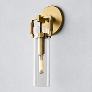 Mchary Glass Cylinder Wall Sconce 9''