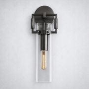 Mchary Glass Cylinder Wall Sconce 12''