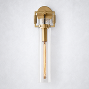 Mchary Glass Cylinder Wall Sconce 16''