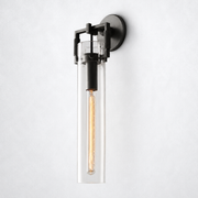 Mchary Glass Cylinder Wall Sconce 16''