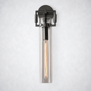 Mchary Glass Cylinder Wall Sconce 16''