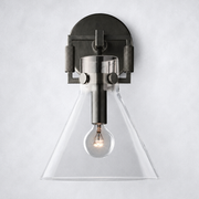 Mchary Glass Funnel Sconce