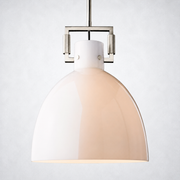 Mchary Milk Glass Cloche Island Pendant