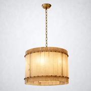 Sanrhca Alabaster Round Chandelier 22