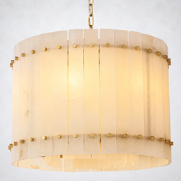 Sanrhca Alabaster Round Chandelier 22