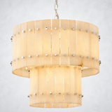 Sanrhca Alabaster Round Tiered Chandelier 22