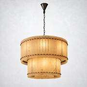 Sanrhca Alabaster Round Tiered Chandelier 37