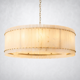 Sanrhca Alabaster Round Chandelier 48