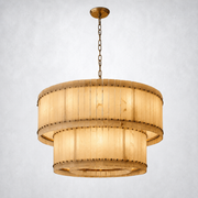 Sanrhca Alabaster Round Tiered Chandelier 48