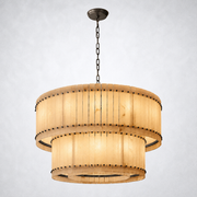 Sanrhca Alabaster Round Tiered Chandelier 48