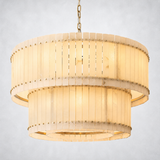 Sanrhca Alabaster Round Tiered Chandelier 48