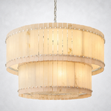 Sanrhca Alabaster Round Tiered Chandelier 48