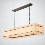 Sanrhca Alabaster Linear Chandelier 54