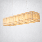 Sanrhca Alabaster Linear Chandelier 54