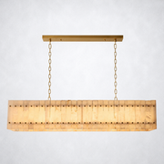 Sanrhca Alabaster Linear Chandelier 54