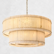Sanrhca Alabaster Round Tiered Chandelier 60