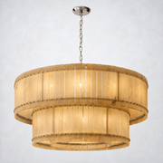 Sanrhca Alabaster Round Tiered Chandelier 60