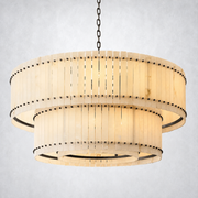 Sanrhca Alabaster Round Tiered Chandelier 60