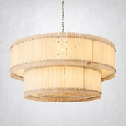 Sanrhca Alabaster Round Tiered Chandelier 60
