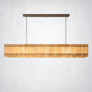 Sanrhca Alabaster Linear Chandelier 72