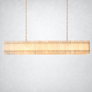 Sanrhca Alabaster Linear Chandelier 72