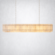 Sanrhca Alabaster Linear Chandelier 72