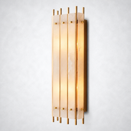 Sanrhca Alabaster Grand Rectangular Sconce