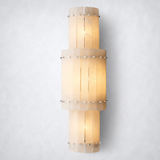 Sanrhca Alabaster Grand Round Sconce