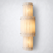 Sanrhca Alabaster Grand Round Sconce