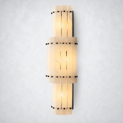 Sanrhca Alabaster Grand Round Sconce