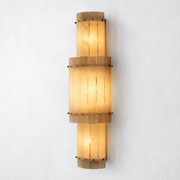Sanrhca Alabaster Grand Round Sconce
