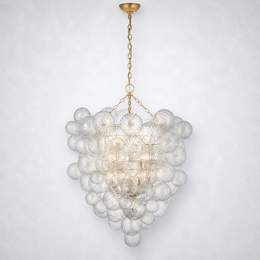 Tianie Glass  Entry Chandelier 36