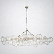 Tianie Glass  Linear Chandelier 63