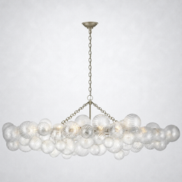Tianie Glass  Linear Chandelier 63