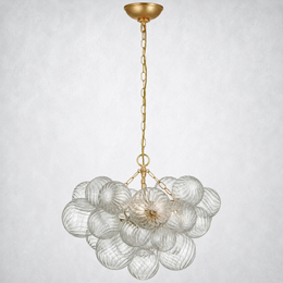 Tianie Glass  Round Chandelier 24