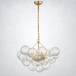 Tianie Glass  Round Chandelier 30