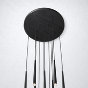 Zitay Round Tapered Tubular Chandelier 24